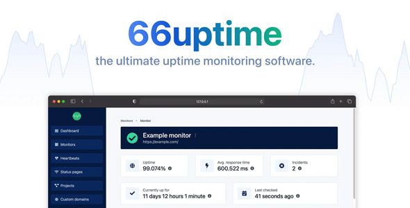66uptime 39.0.0 cronjob monitoring software