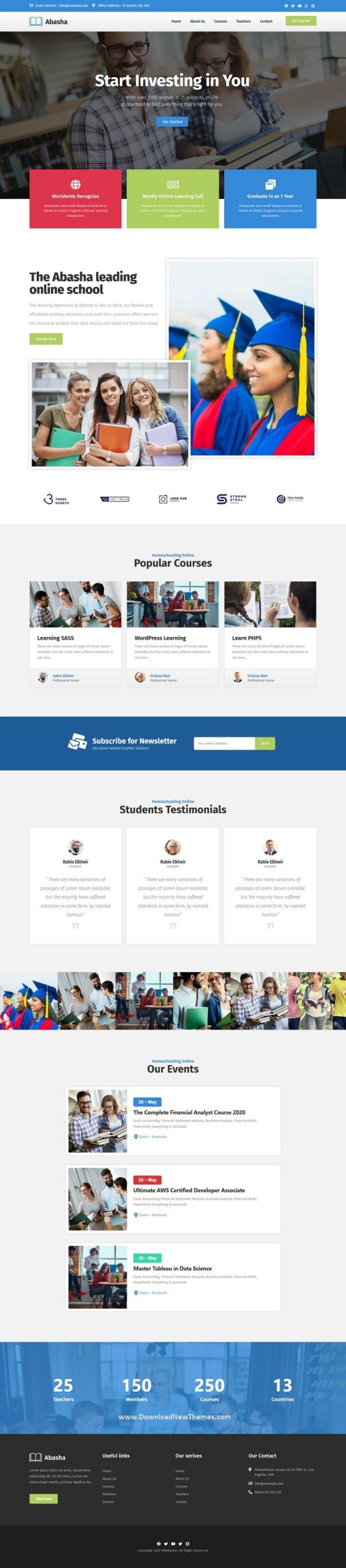 abasha education learning courses homepage