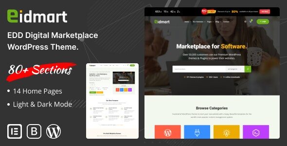 eidmart 2 5 digital marketplace wordpress theme