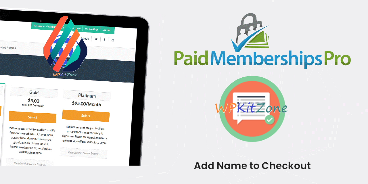 wpkitzone.com pmpro add name to checkout