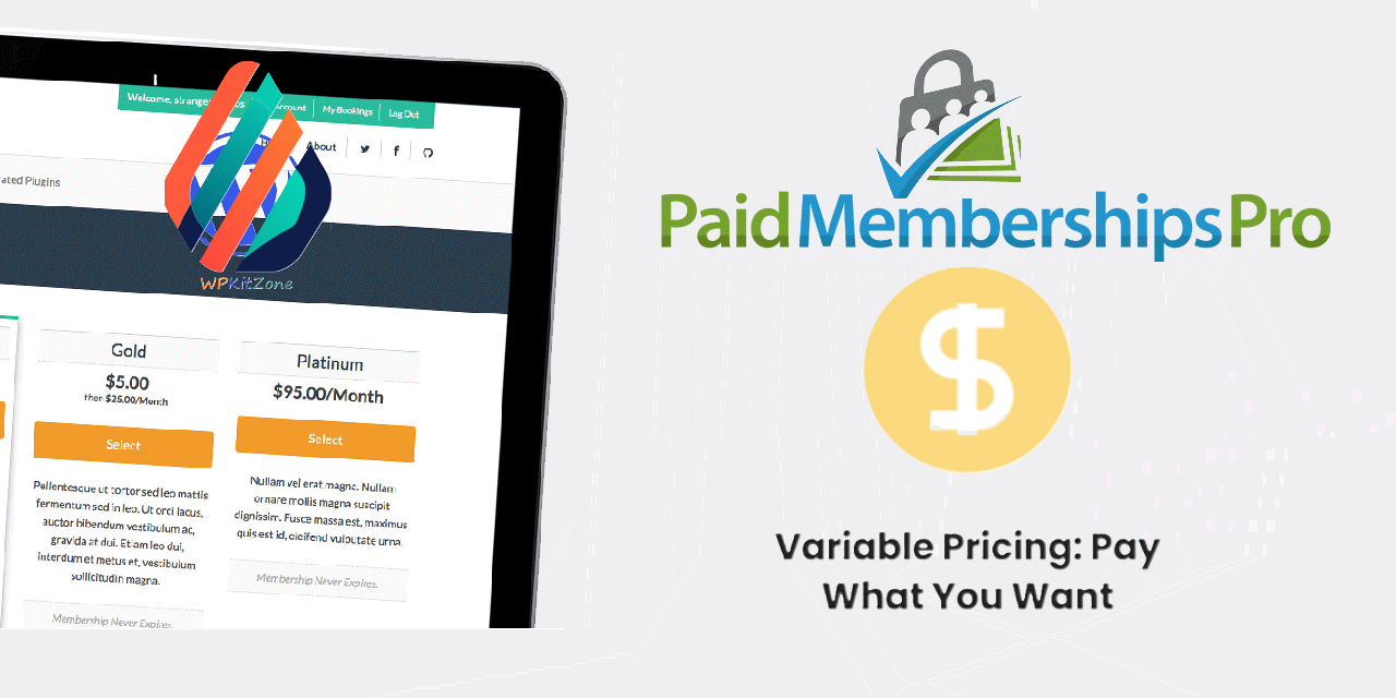 wpkitzone.com pmpro variable pricing pay what you want