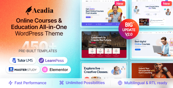 Download free Acadia WordPress Theme