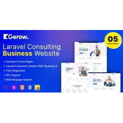 Gerow 1.7.2 – Business Consulting Laravel Script