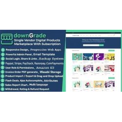 downGrade 6.2 – Single Vendor Digital Marketplace With Subscription