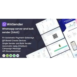 WASender 3.5.0 – Whatsapp Server and Bulk Sender (SAAS)